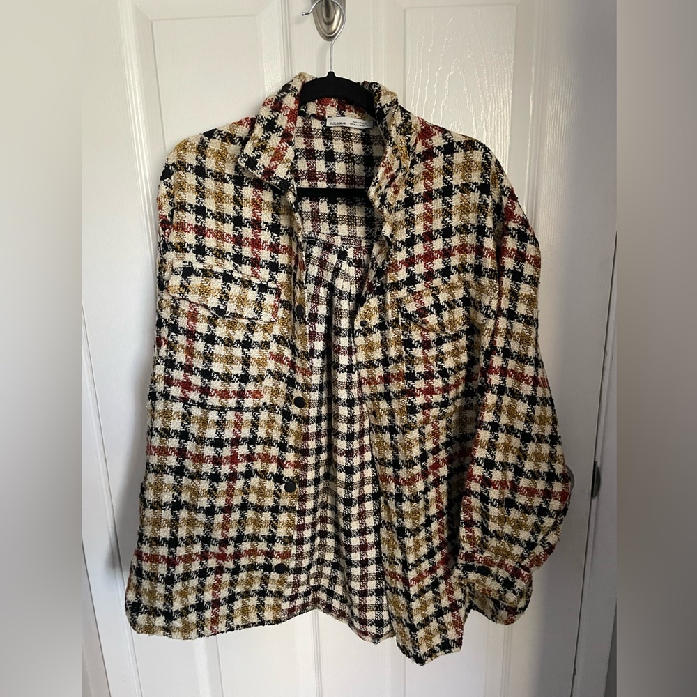 Pull&Bear Plaid Shacket